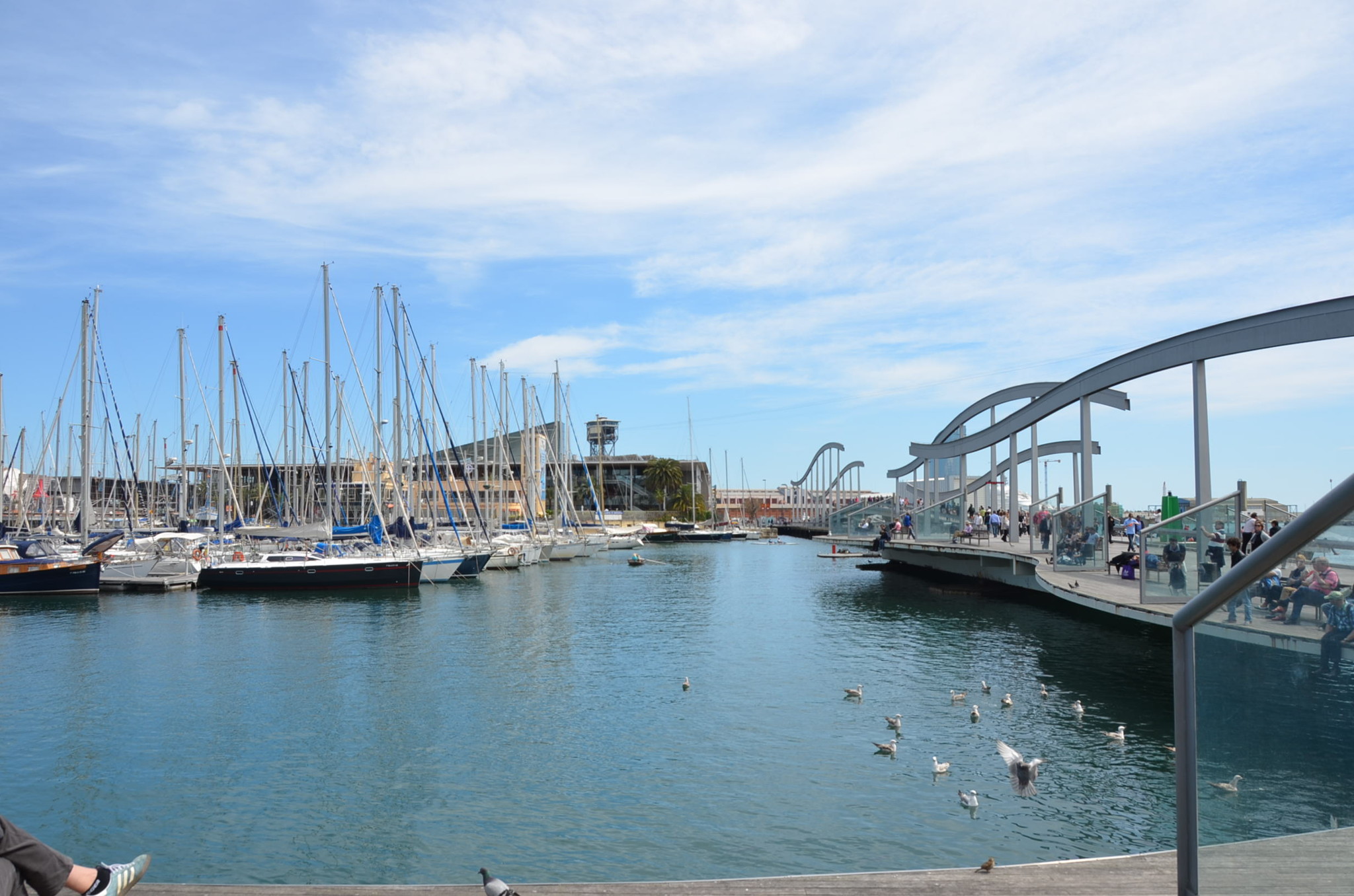 バルセロナの海岸沿い