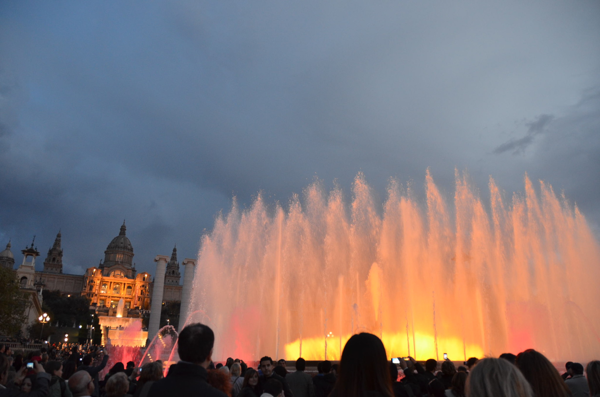 スペイン公園の噴水ショー