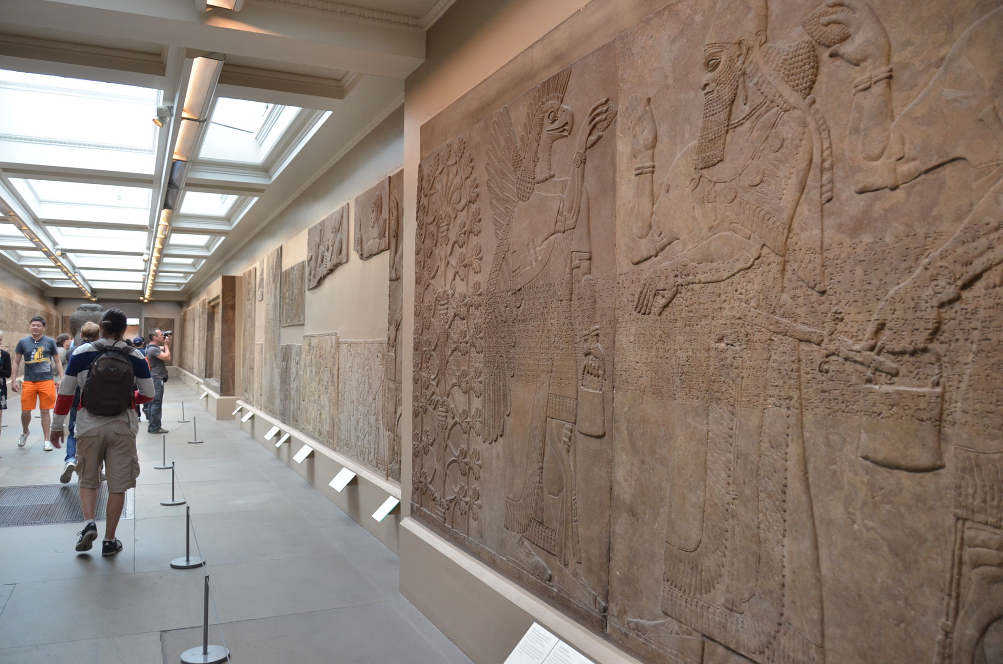 大英博物館、エジプト文明の壁たち