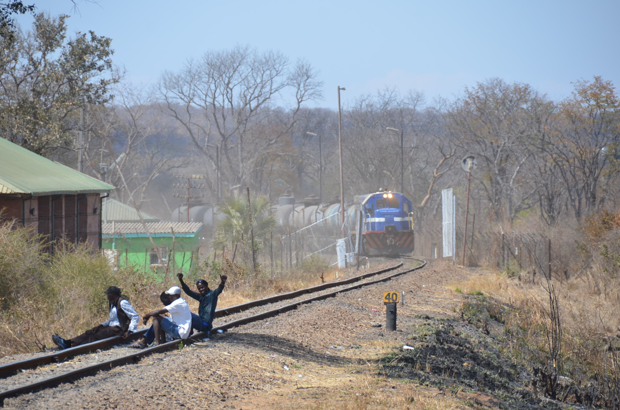 ザンビアとは鉄道も通ってます