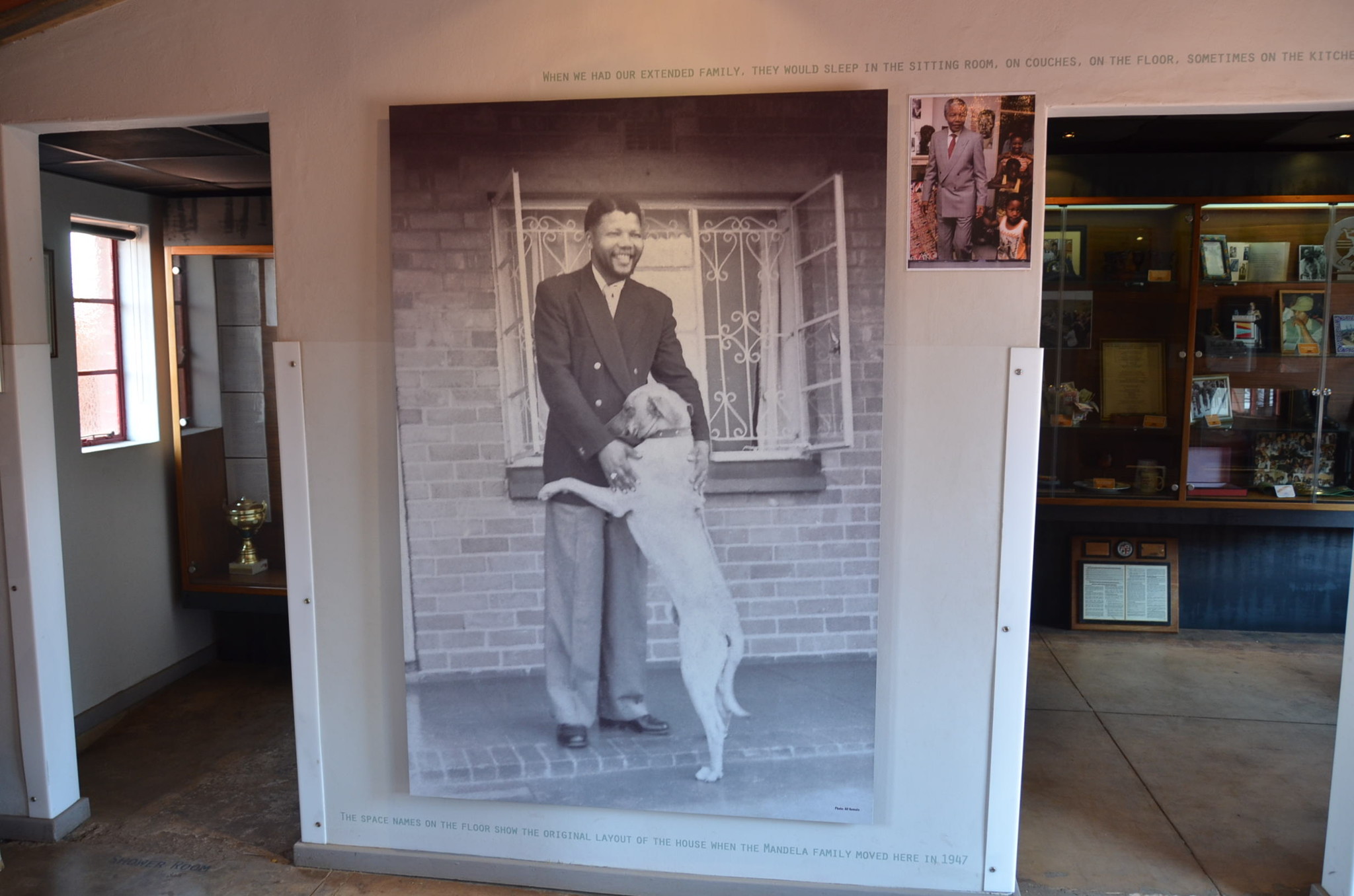 マンデラハウス。ネルソンマンデラの拘束前の姿とその後