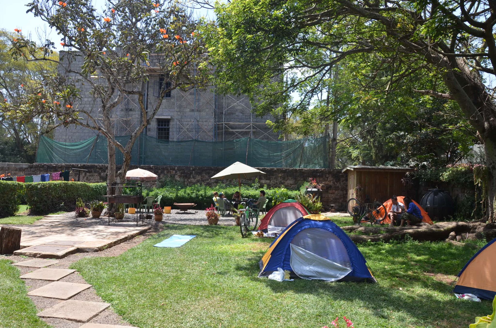 郊外にある安宿Jungle Junction。キャンプサイトもあって気持ちいい